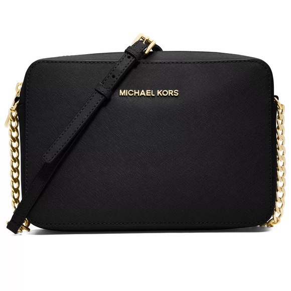 Michael Kors Leather Jet Set East West Crossbody - Picture 1 of 3